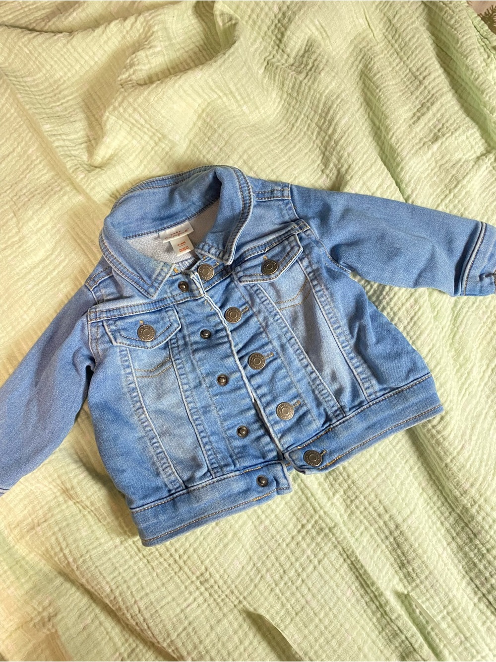Classic Light Blue Denim Jacket for Kids - Casual Layering 6 month